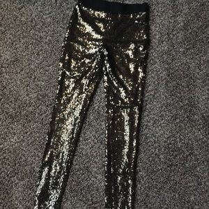 Sparkly skinny pants